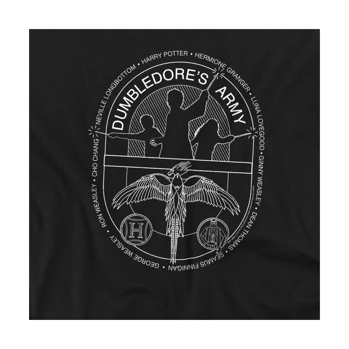 Детское боди для мальчиков хлопковое Harry Potter Dumbledore'S Army Circle Line Art Infant Bodysuit Harry Potter, Black — фото 2