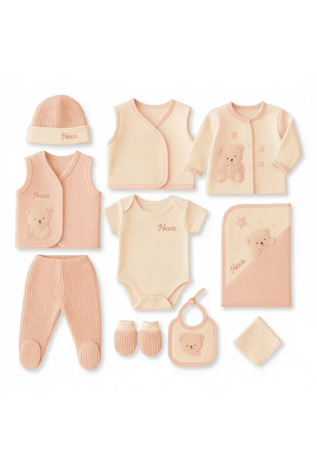 Детский комплект для новорожденных хлопковый Gümüş Hediye Al, Pink