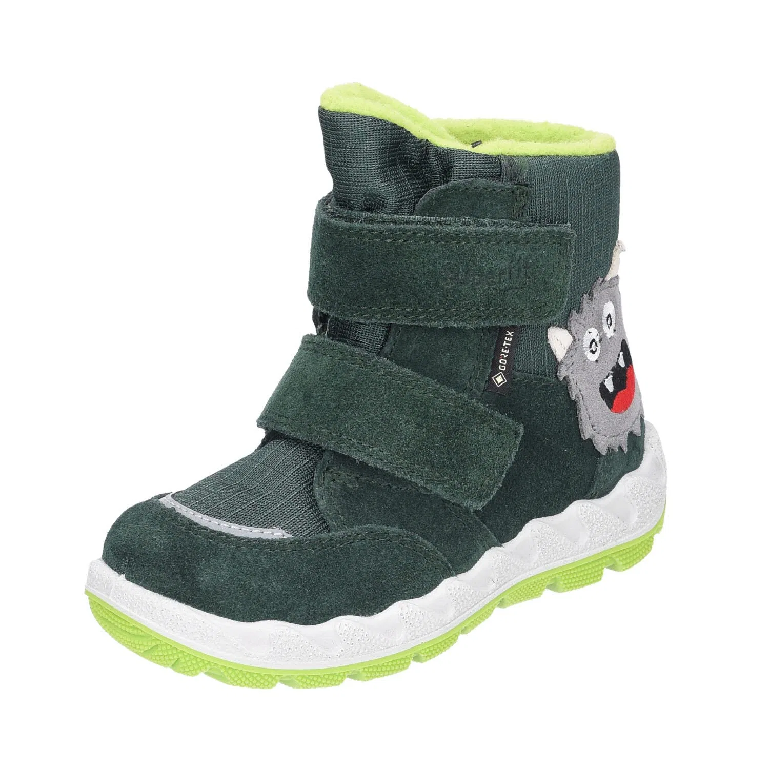 Детские снежные ботинки для мальчиков утепленные Icebird Superfit, Light Green