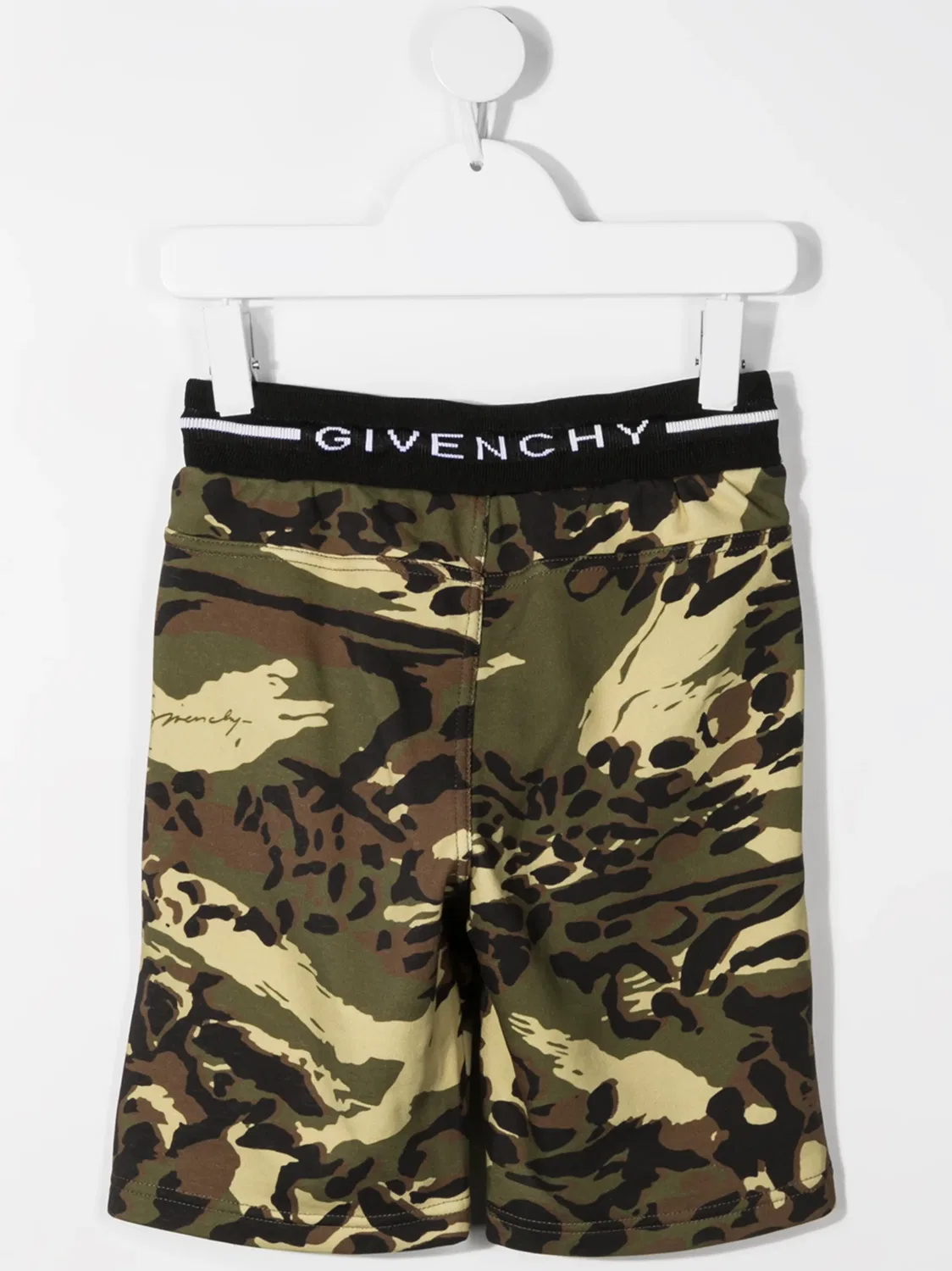 Шорты в Камуфляжном Стиле Givenchy, хаки — фото 2
