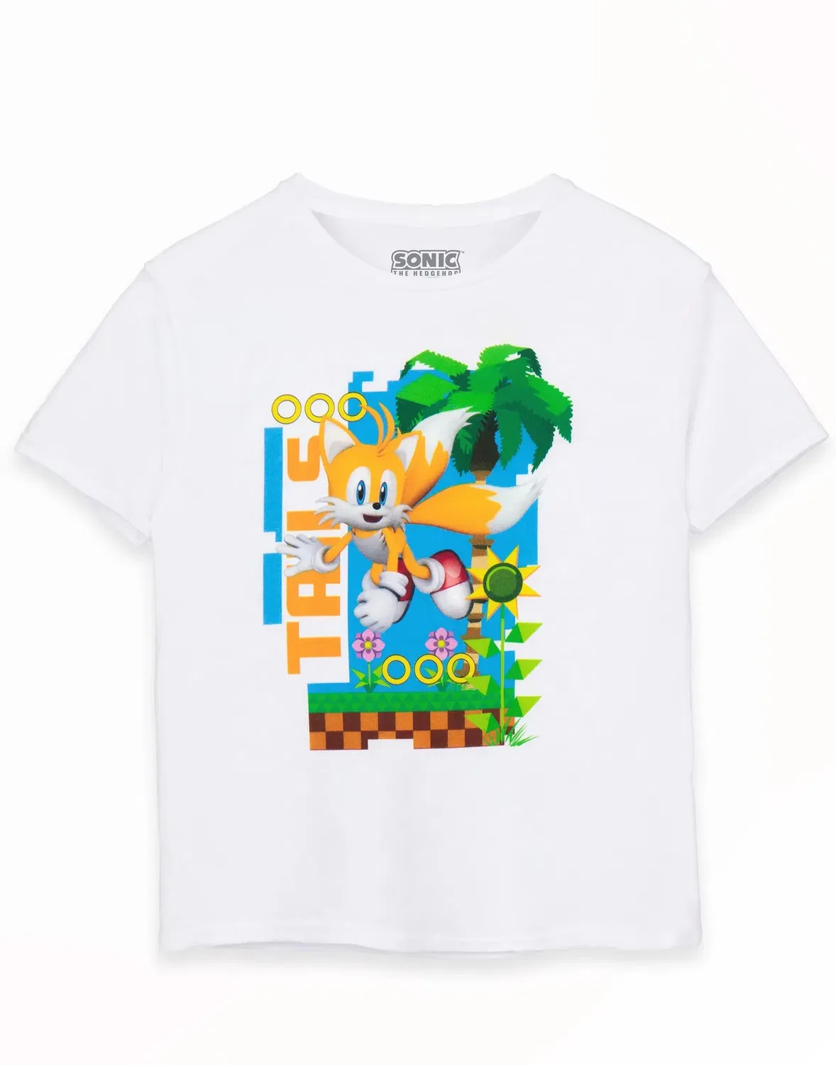 Детская футболка с коротким рукавом Sonic The Hedgehog, White