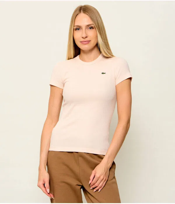 Футболка Lacoste Slim Fit, приталенная, Rosa Cipria