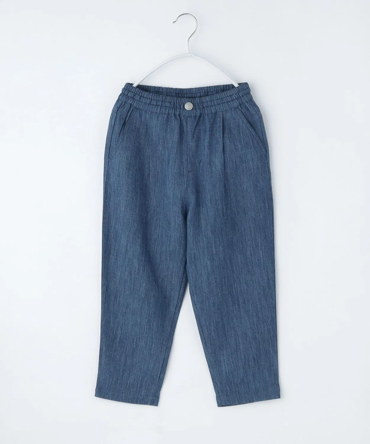 Детские джинсовые брюки на резинке с завязками, модель Easy Pants THE SHOP TK, Light Blue — фото 2