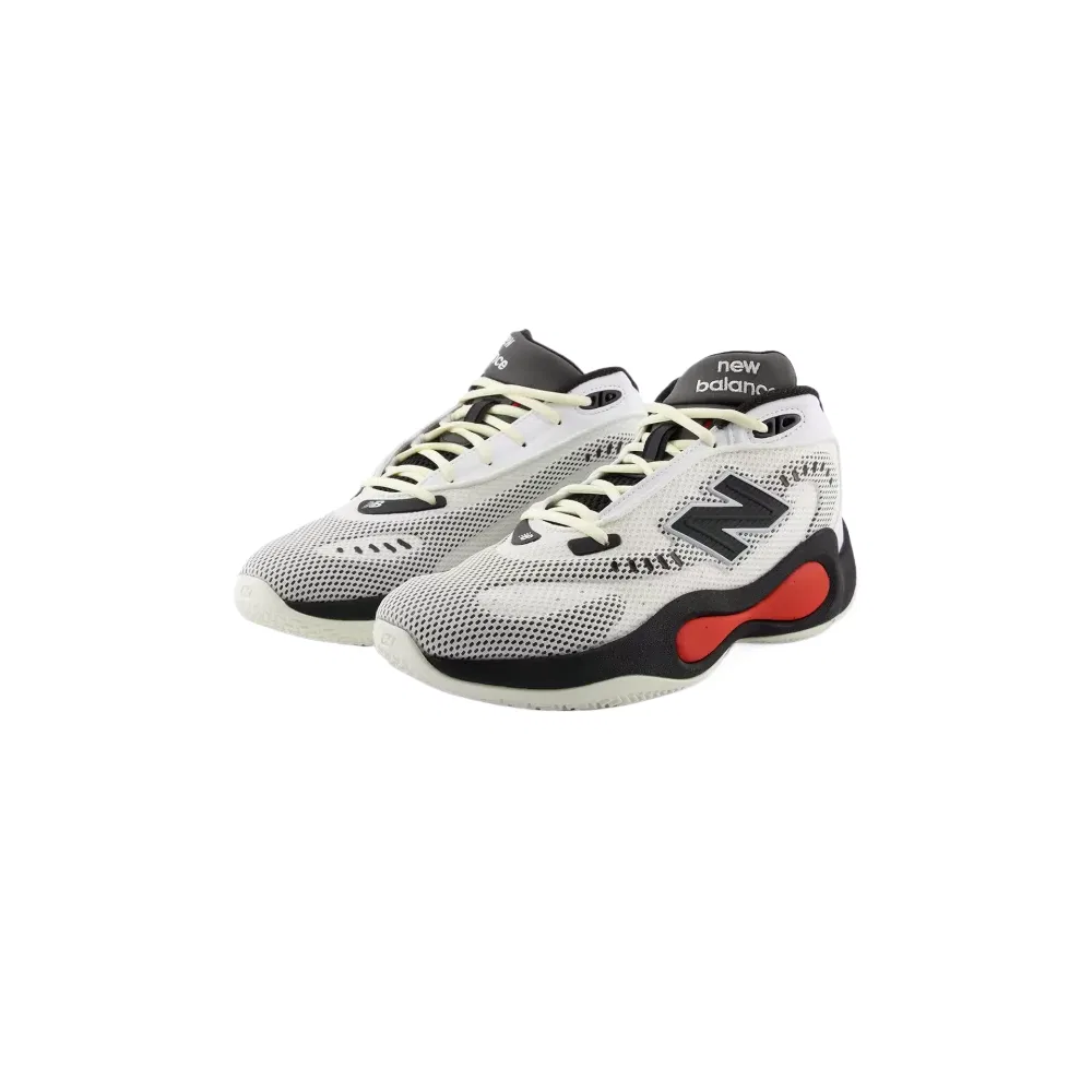 Детские баскетбольные кроссовки высокие с TPU NB P400 New Balance, White/Black — фото 3