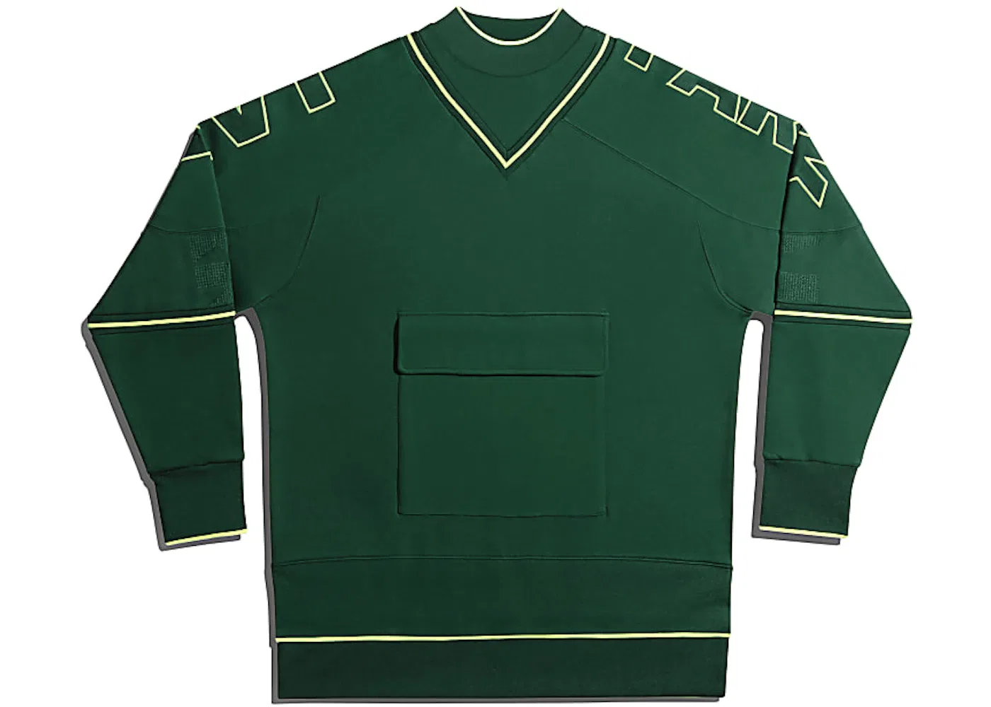 Женский свитшот с воротником-стойкой и грузовым карманом Adidas IVY PARK Cargo Sweatshirt, Dark Green
