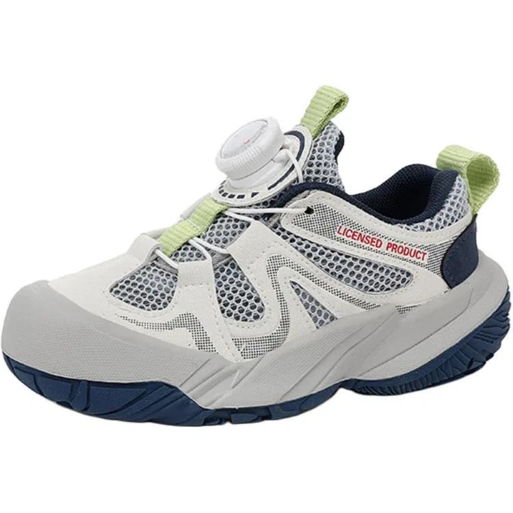 Детские кроссовки с сетчатым верхом Jeep Explorer 2.0 Abrasion Resistant Rebound Low Top, Beige Gray Blue