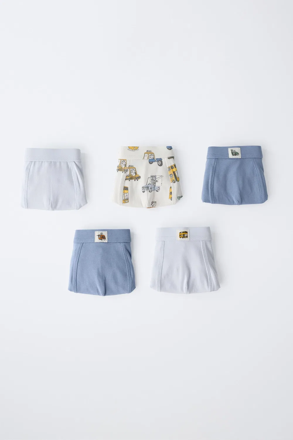 2-6 лет / Набор из 5 трусов-боксеров с автомобильным принтом ZARA, Blue