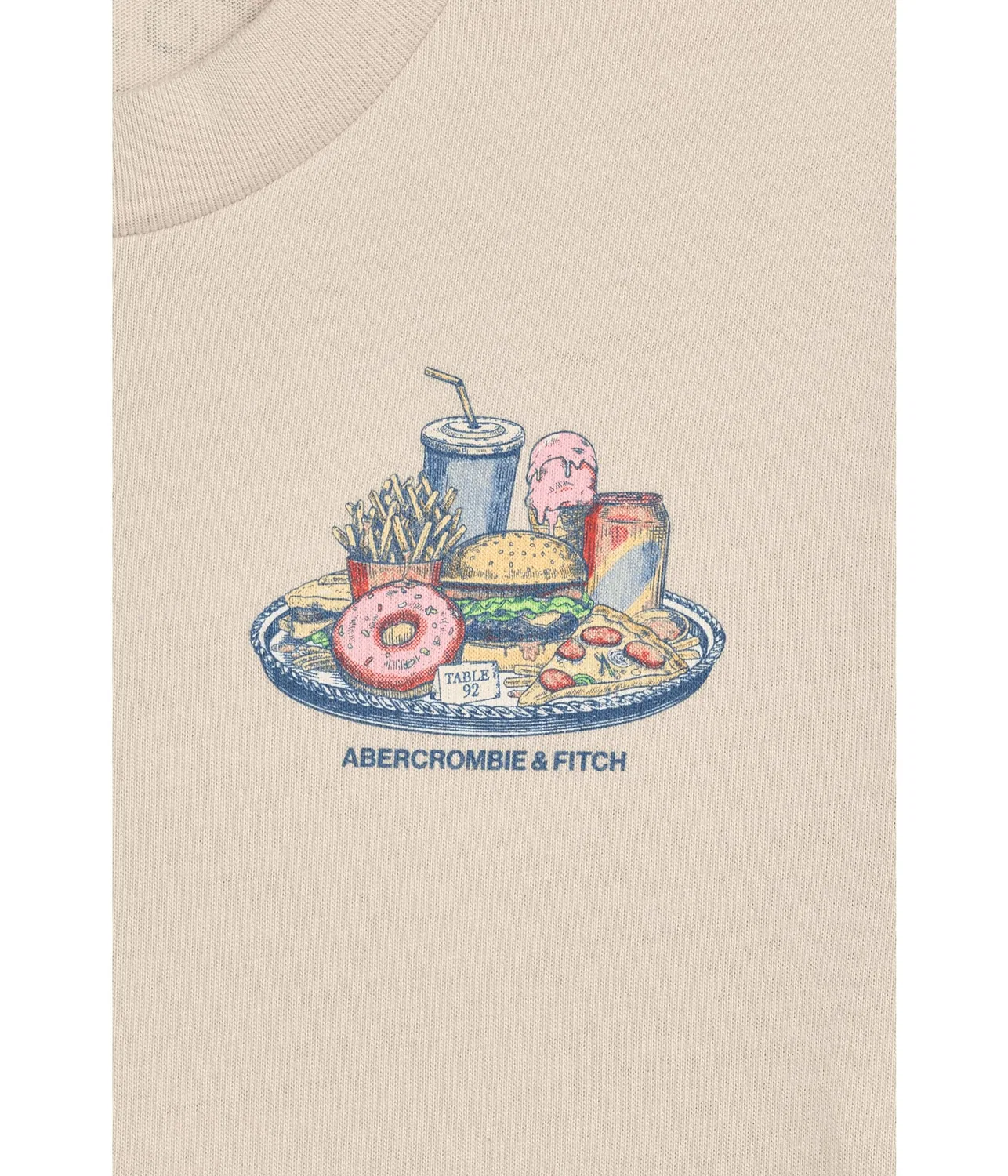 Футболка «Бистро» (для детей постарше) Abercrombie Kids, Oatmeal — фото 3