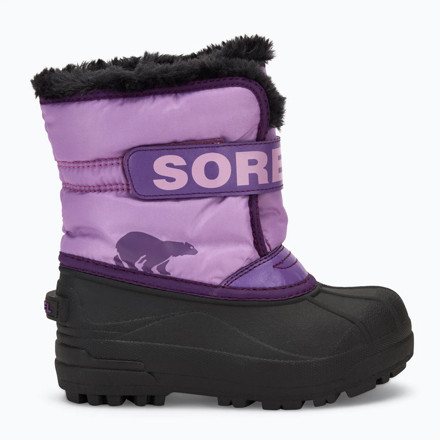 Детские зимние сапоги с высокой голенищем Snow Commander Sorel, Violett — фото 2