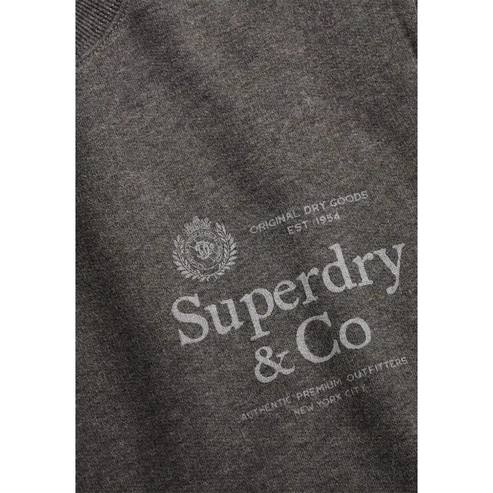 Свитшот Relaxed Fit Superdry, серый — фото 4