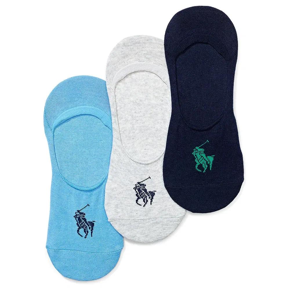 Носки укороченные Polo Ralph Lauren 3 пары, синий