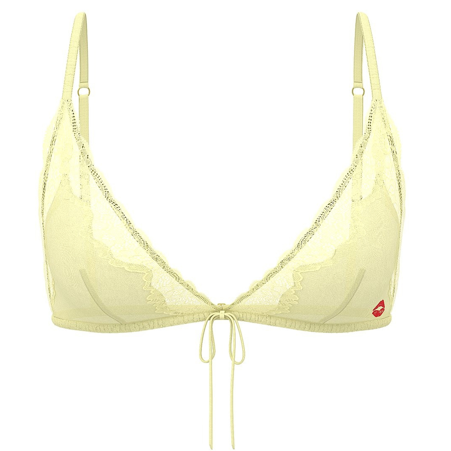 

Бюстгальтер Victoria's Secret Tease Satin Kiss Triangle, желтый