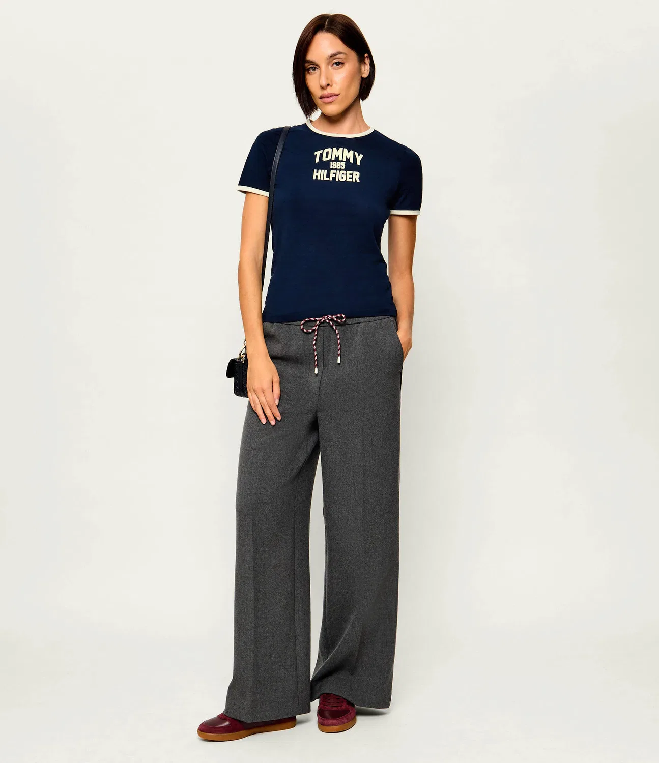 Футболка женская с длинным рукавом Tommy Hilfiger, темно-синий — фото 2