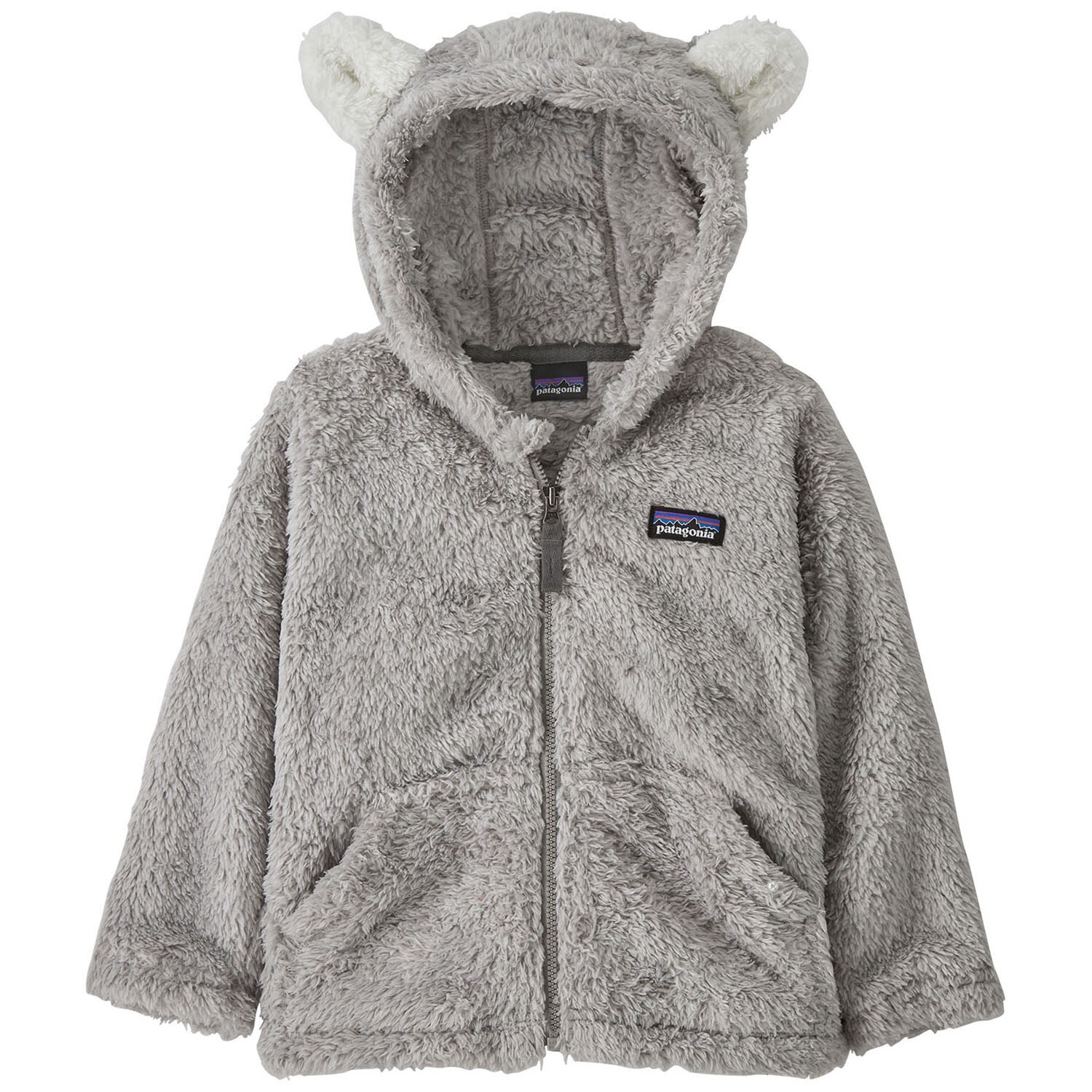 

Толстовка Patagonia Furry Friends с капюшоном для малышей, серый