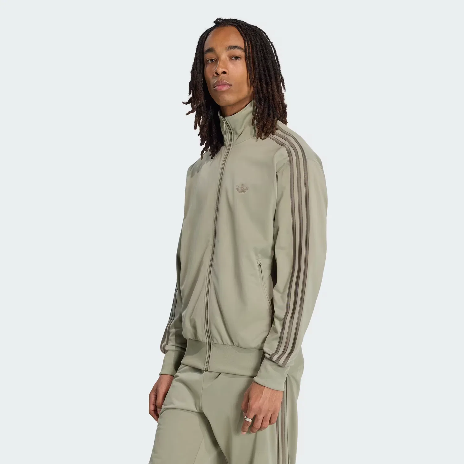 Мужская спортивная куртка свободного кроя Firebird Adidas Originals, Silver Pebble