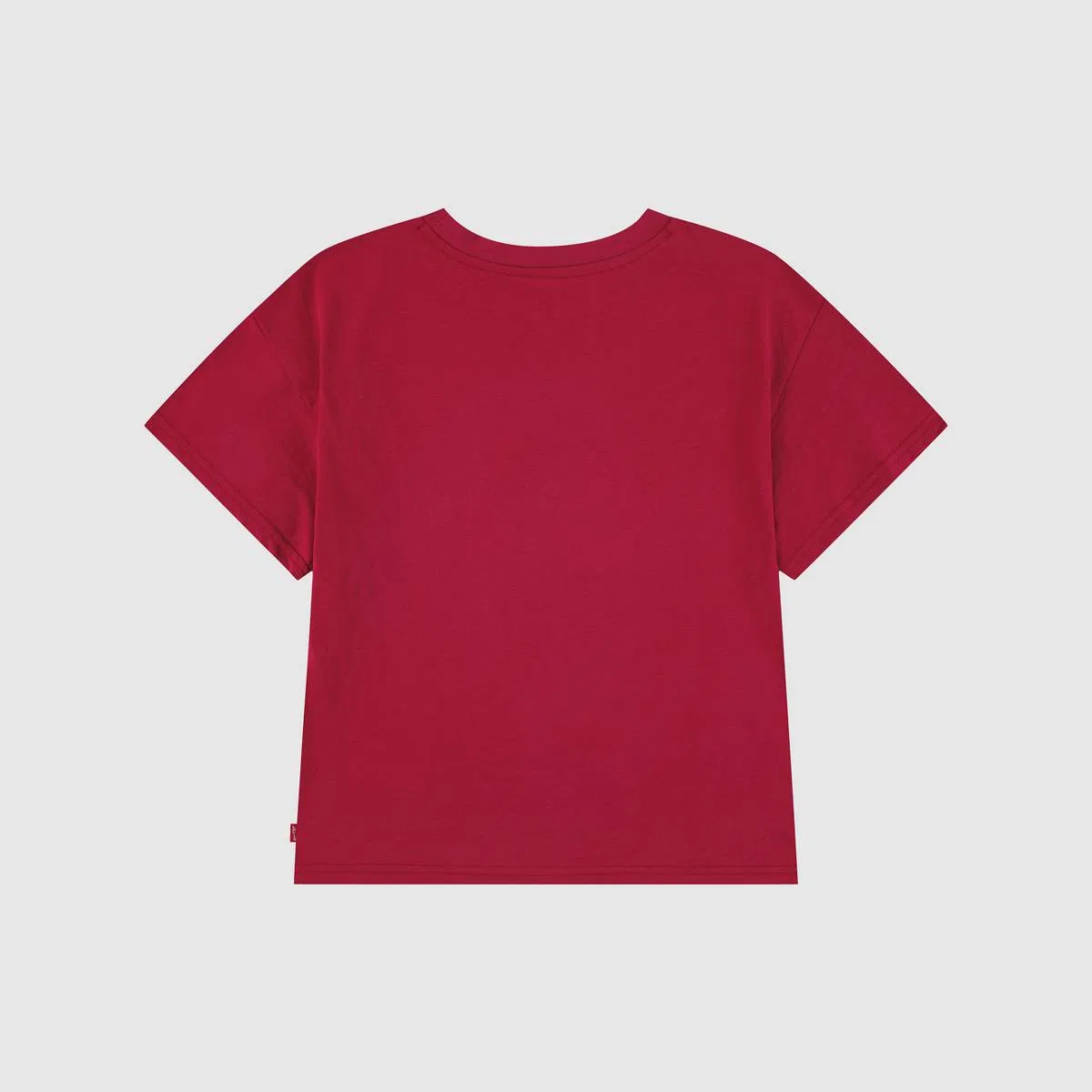 Футболка оверсайз с нашивками для девочек 4-6 лет Levi's, Deep Claret - Red — фото 2