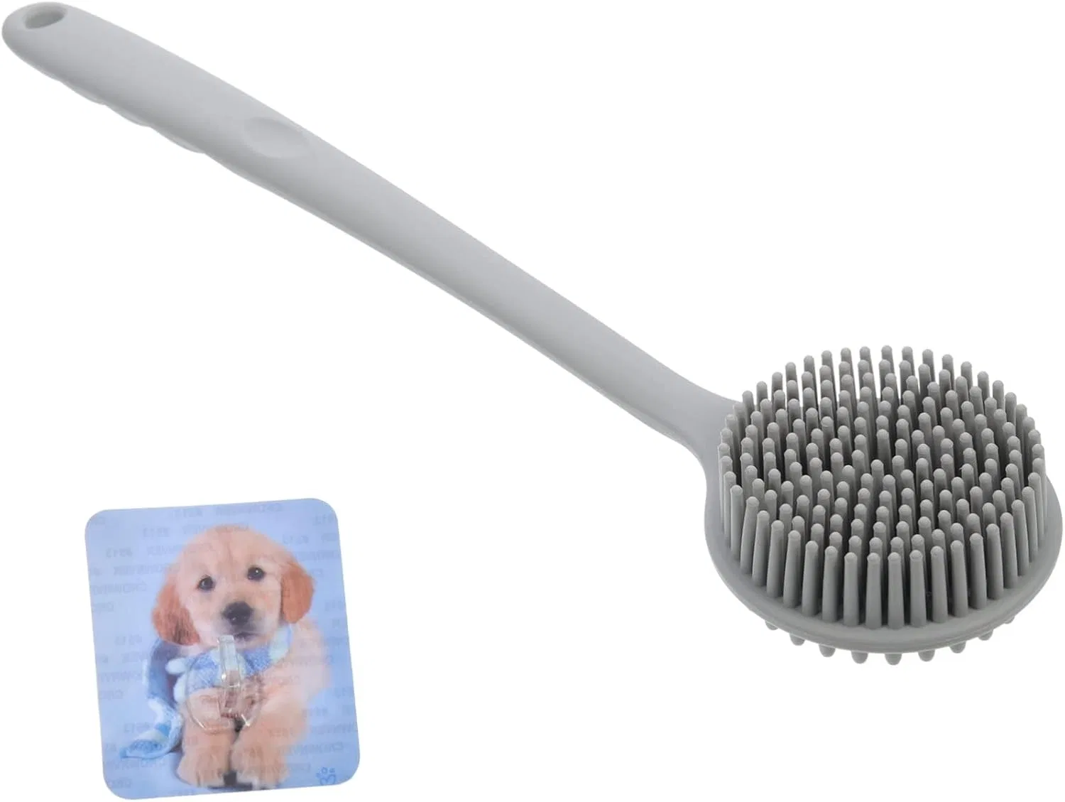 Силиконовая щетка для тела BELLIFFY, 1 шт, серый