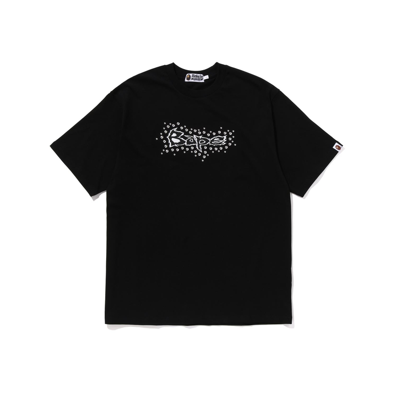 

Футболка Bape Studs Bape Logo Relaxed Fit A BATHING APE белая WHX