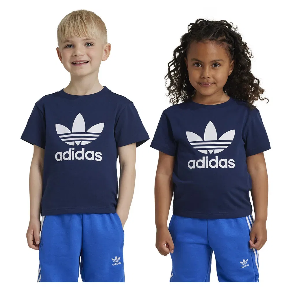 Футболка с коротким рукавом Adicolor Trefoil Adidas Originals, синий