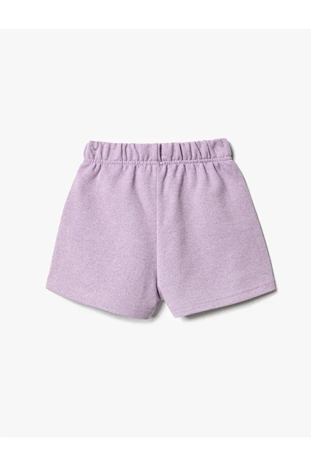 Детские шорты для девочек с принтом Koton, Lilac — фото 2