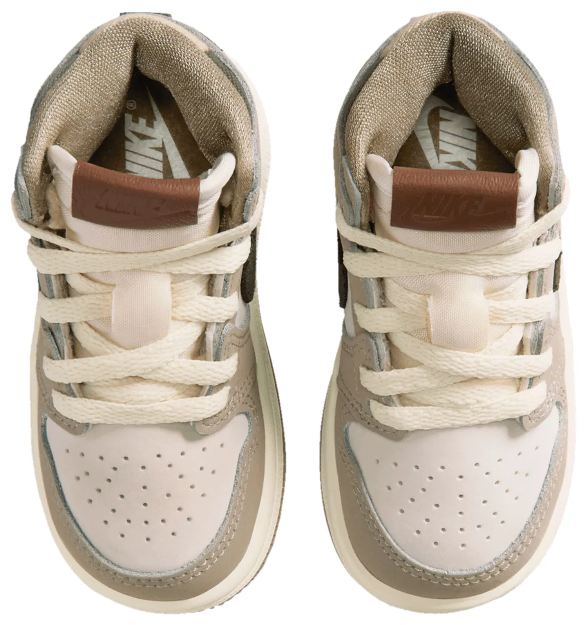 Кроссовки для девочек AJ1 Retro High OG Jordan, цвет Tan/White — фото 4