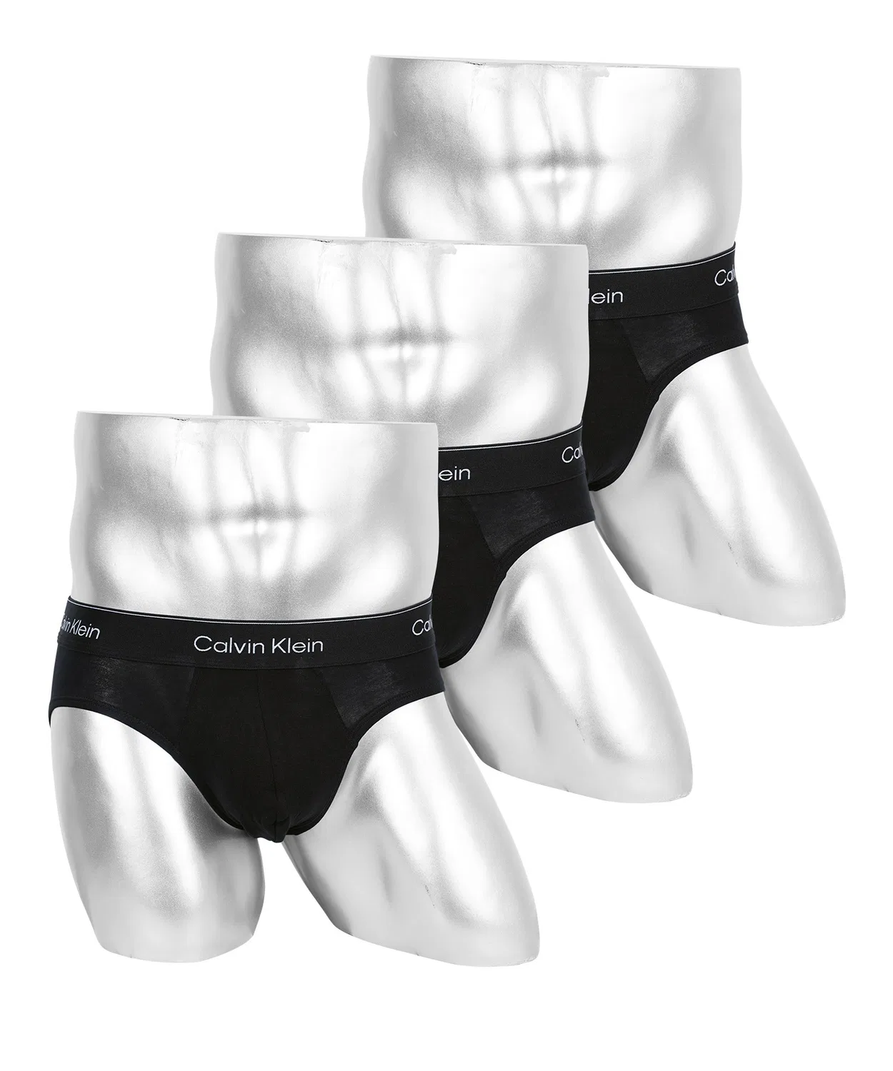Мужской комплект трусов-брифов с логотипом Calvin Klein, 3 шт, Black