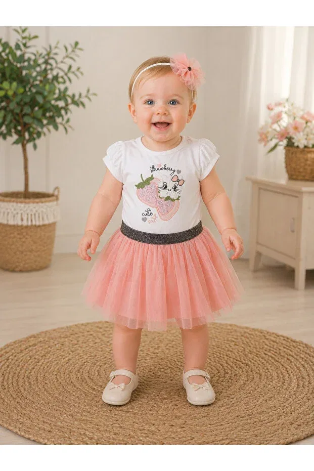 Детский комплект для девочек хлопковый Arı Bebe, Multicolor — фото 3