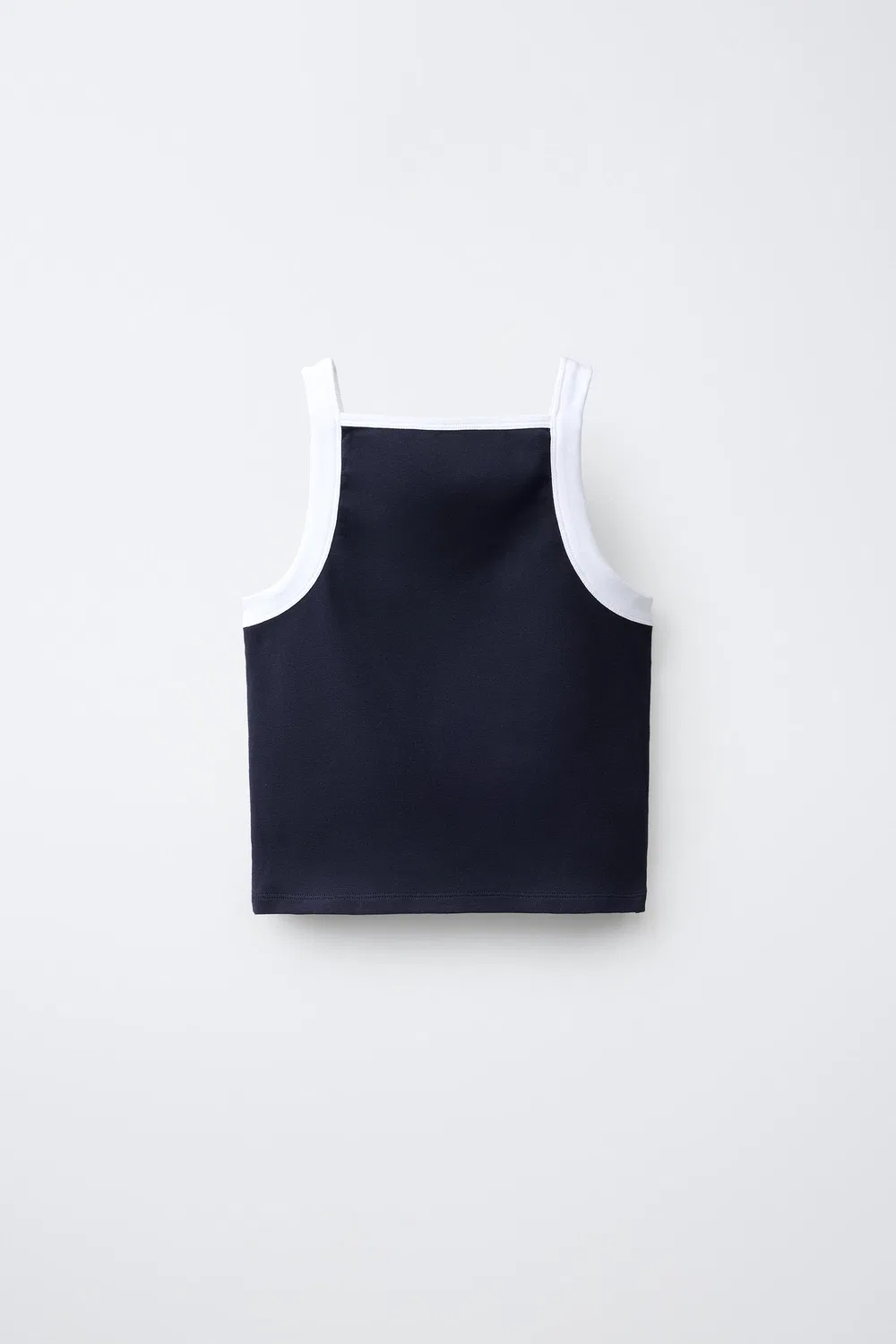 Топ с французским принтом ZARA, Navy Blue — фото 2