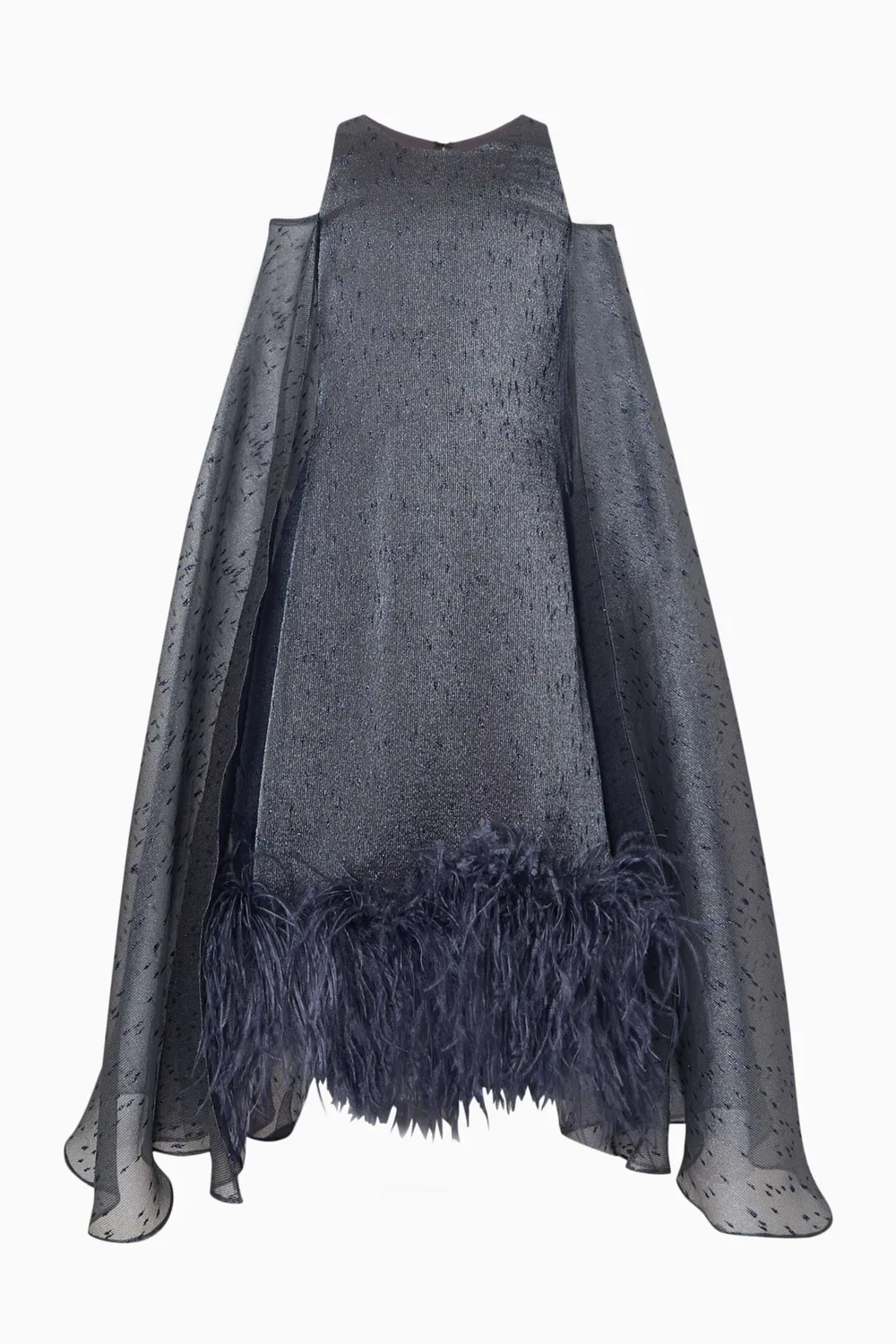Платье с накидкой-рюшами Lilo Ruffle Cape Moon and Back