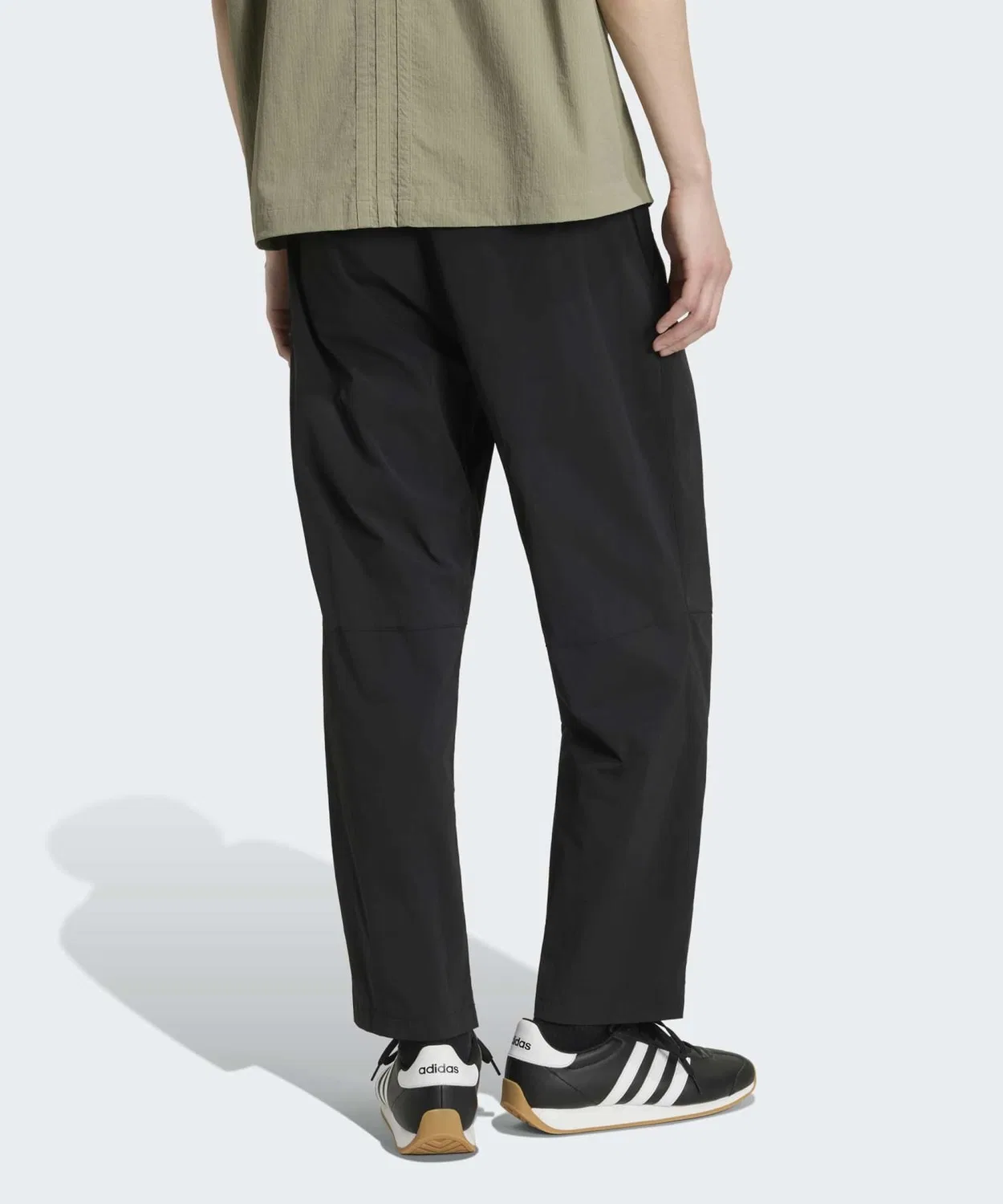 Adidas Мужские спортивные брюки свободного кроя с эластичной тканью Cool Feeling アディダス, Black — фото 2
