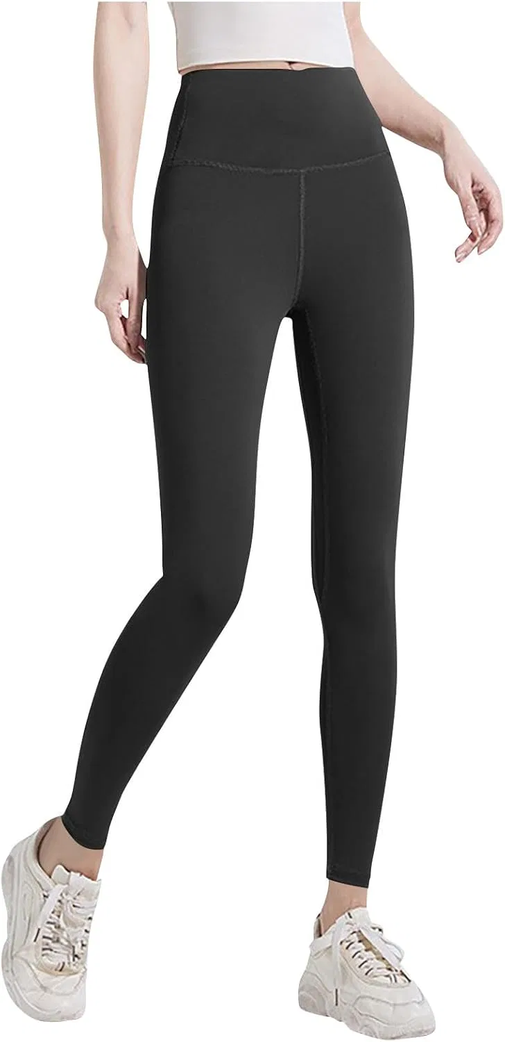 Леггинсы для женщин с флисовой подкладкой, High Waisted, Dark Gray