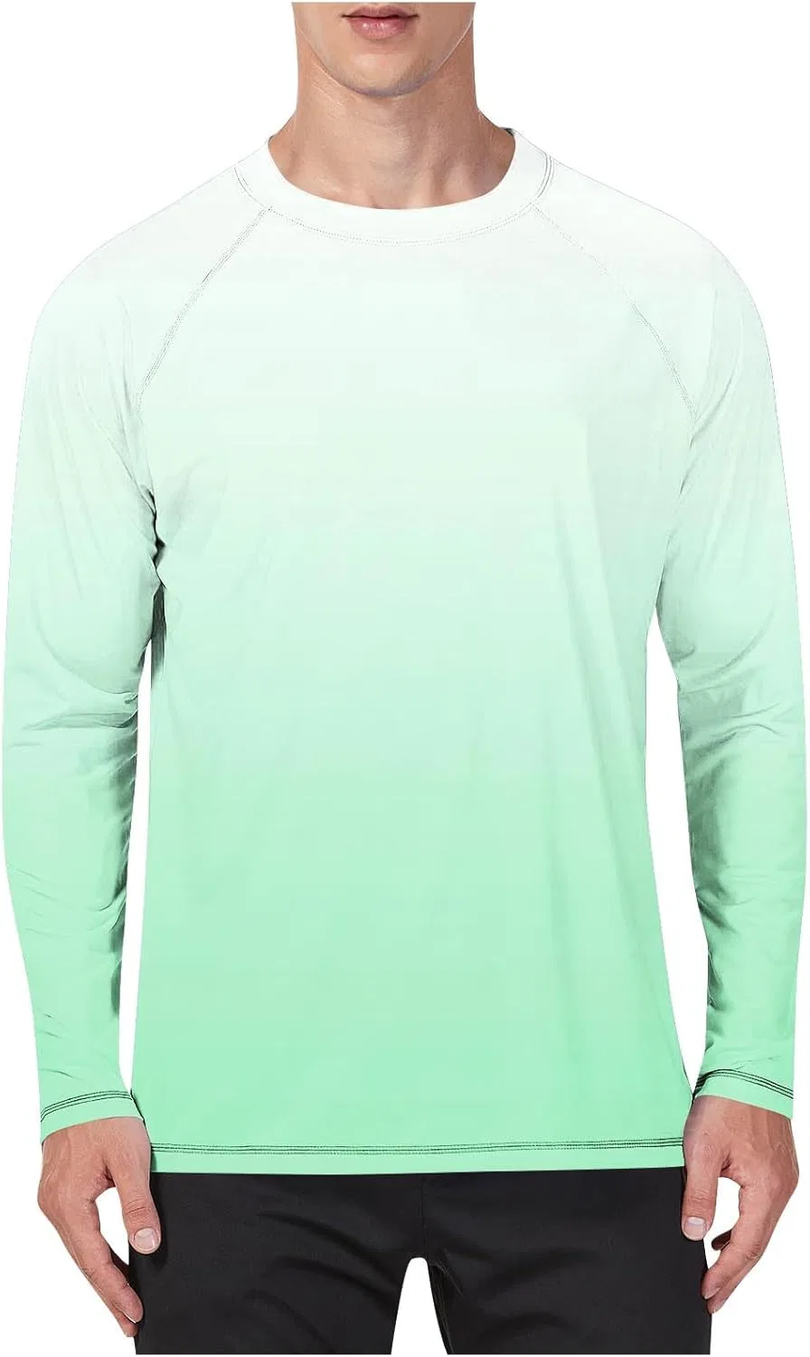 Мужская футболка с длинным рукавом градиент Regular Fit, Green