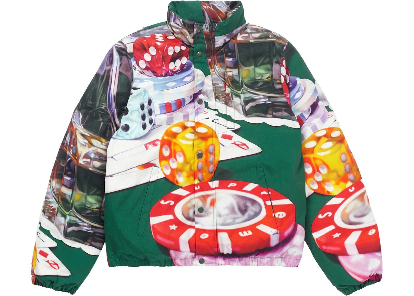 Мужская куртка-пуховик Supreme Casino Down Jacket, Зеленый