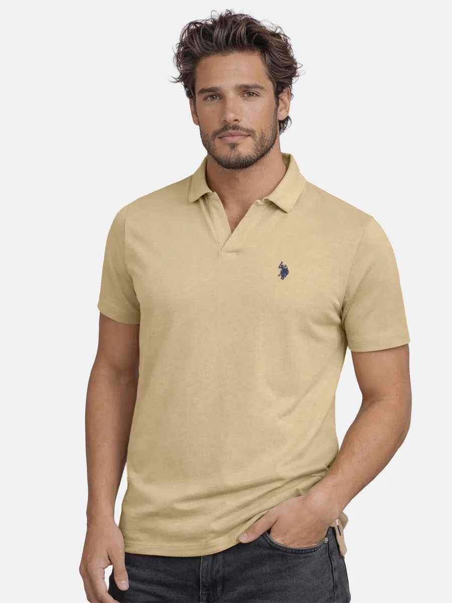 Футболка песочного цвета U.S. POLO ASSN. — фото 2