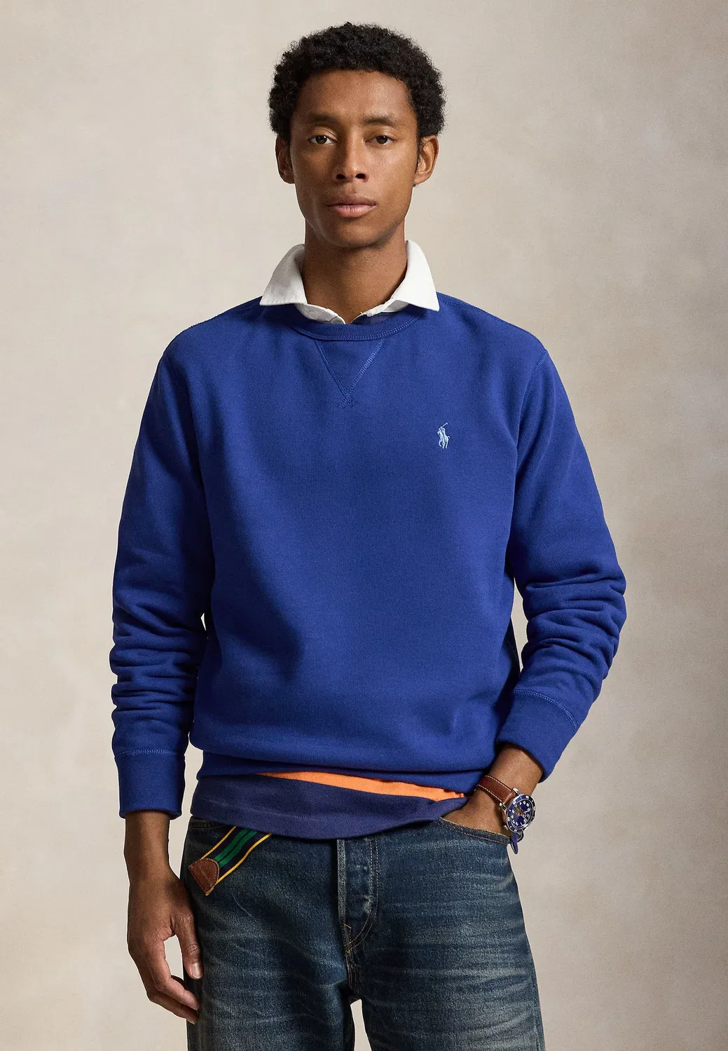 Флисовая толстовка RL - толстовка Polo Ralph Lauren, Blue Yacht