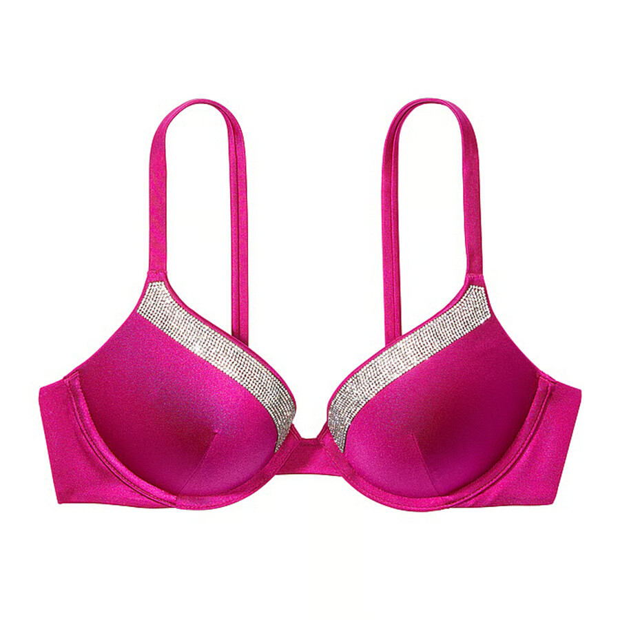 

Топ бикини Victoria's Secret Swim Very Sexy Shine-Trim Push-Up, малиновый, Розовый, Топ бикини Victoria's Secret Swim Very Sexy Shine-Trim Push-Up, малиновый