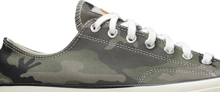 Кроссовки Converse Carhartt WIP x Chuck 70 Low Green Camo, зеленый — фото 2