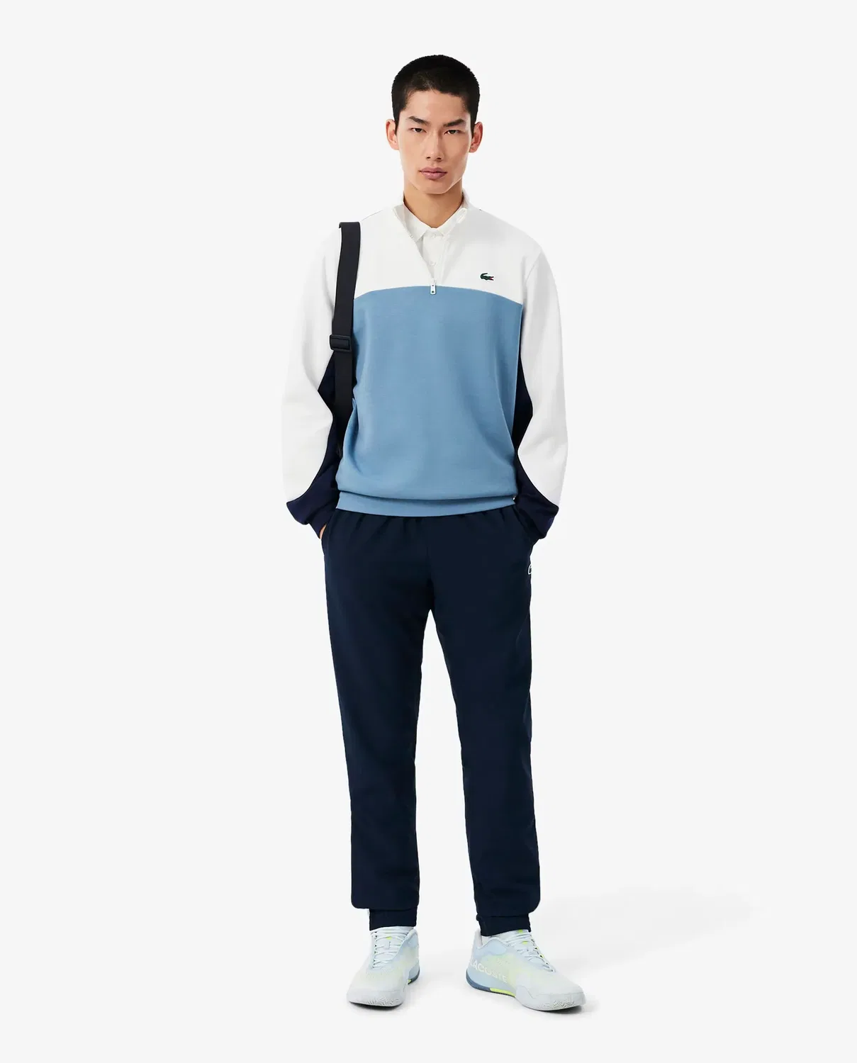 Спортивные брюки Lacoste с цветными блоками, мужские, Azul — фото 4