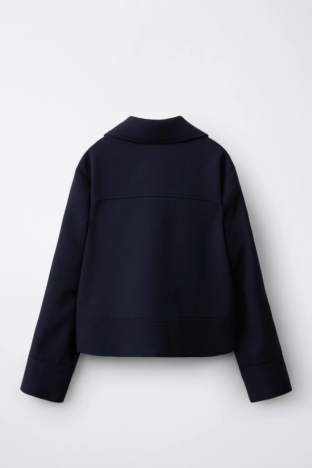 Рубашка с воротником ZARA, Navy blue — фото 2