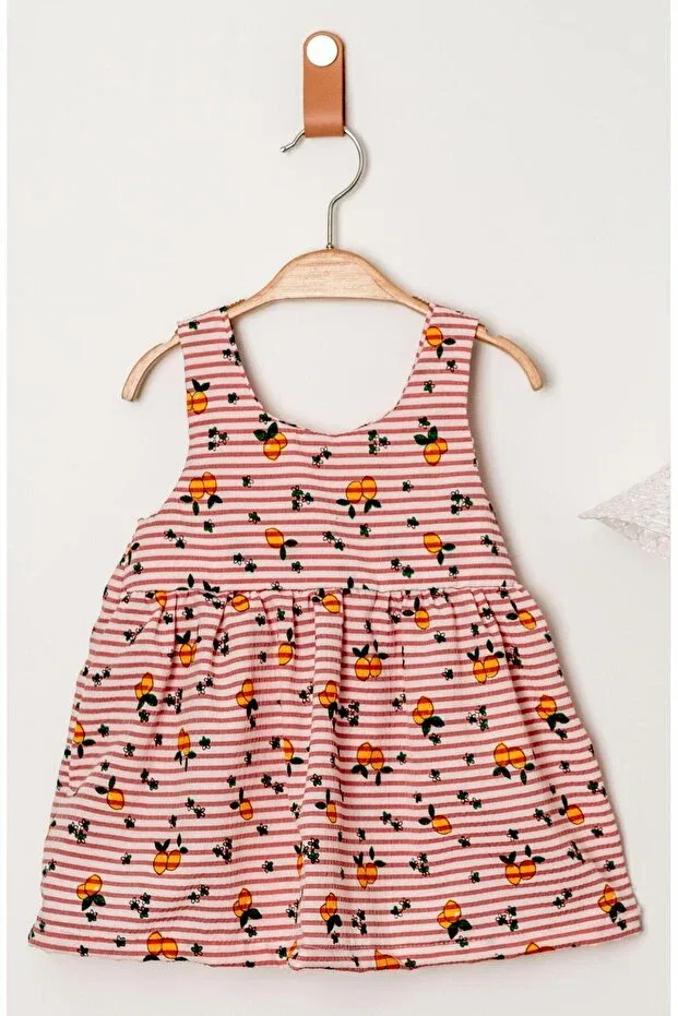 Детское платье для девочек с принтом Sweet Lemon Print Chicsy Baby, Fuchsia — фото 4