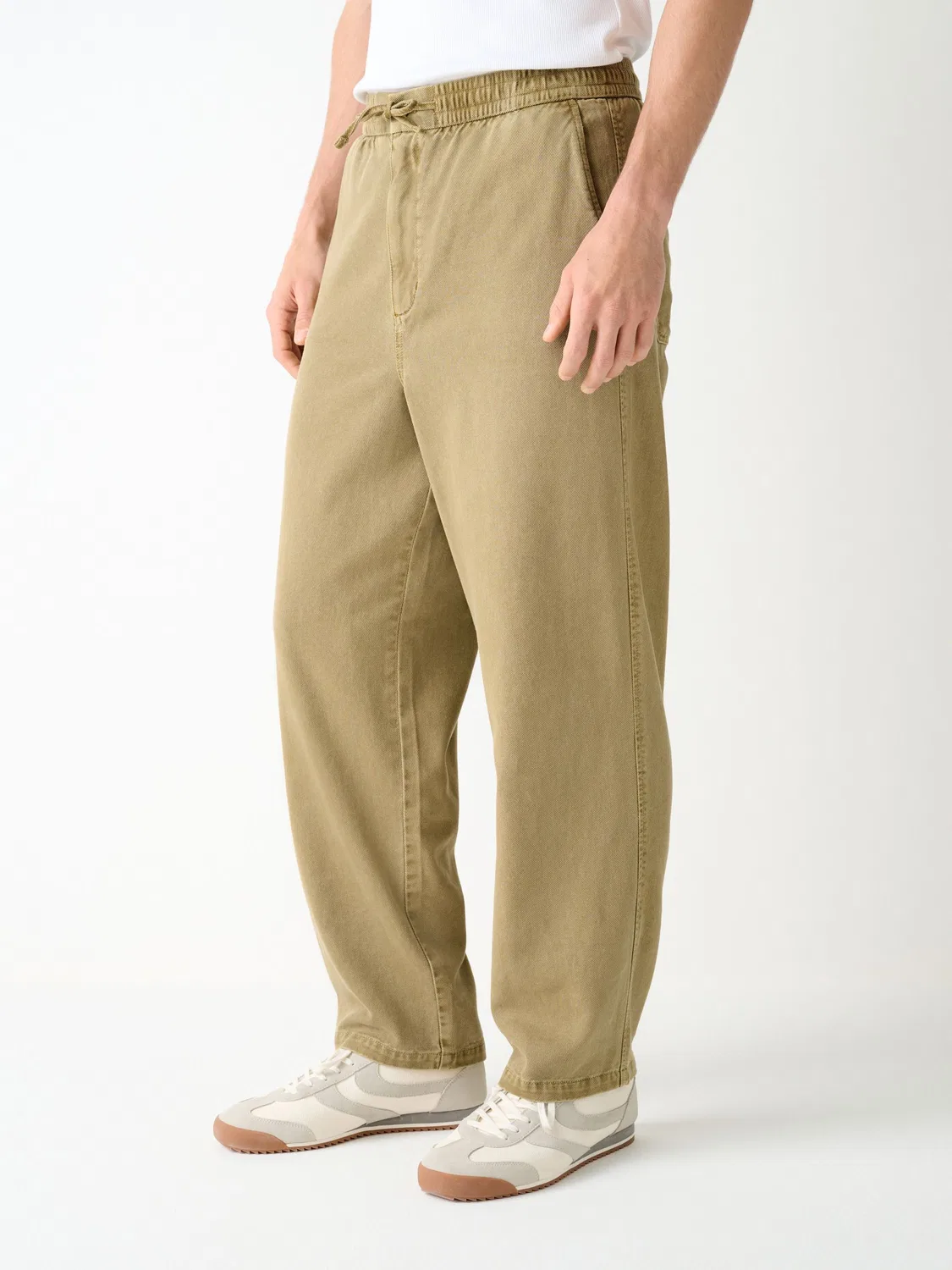 Брюки свободного кроя, устаревшая стирка, Mustard Yellow Next