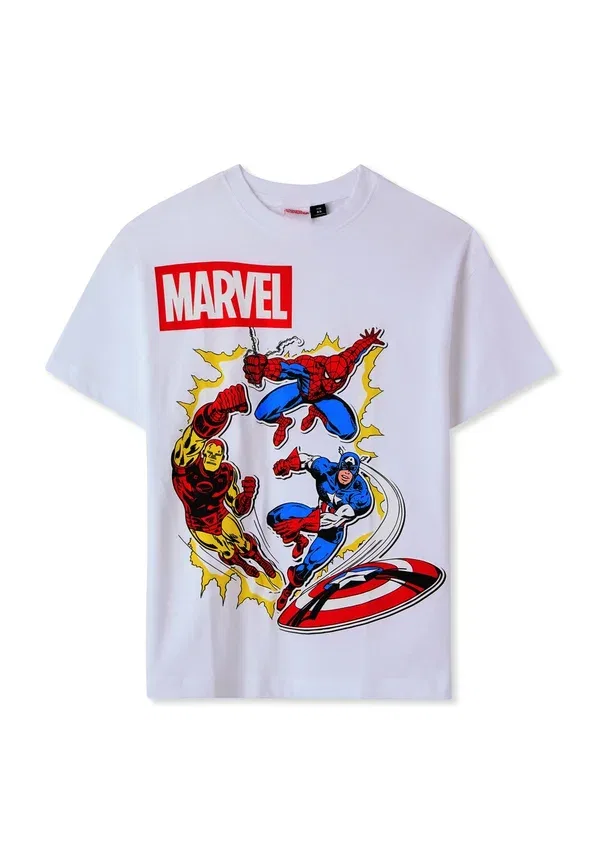 Футболка с принтом Marvel Terranova Optical White, белый