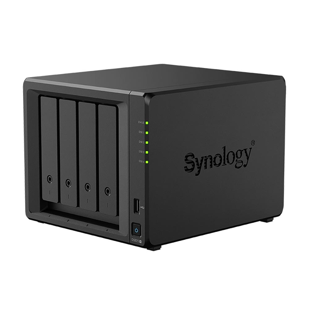 Сетевое хранилище Synology DS925+, 4 отсека, без дисков, черный — фото 3