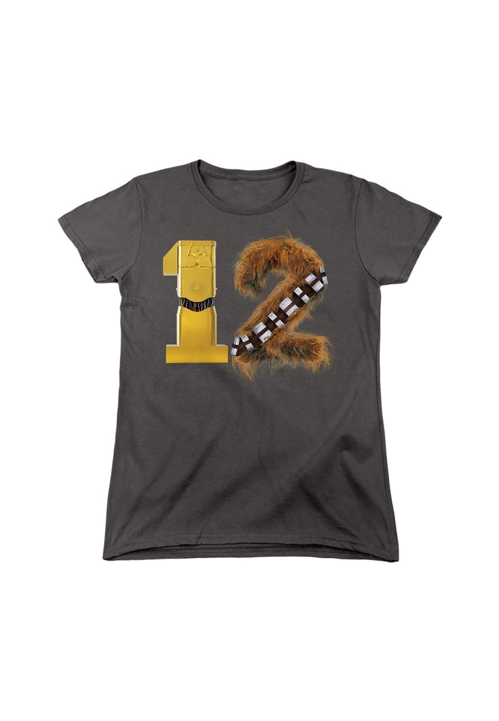 

Футболка с принтом STAR WARS C3PO CHEWBACCA Disney, антрацит