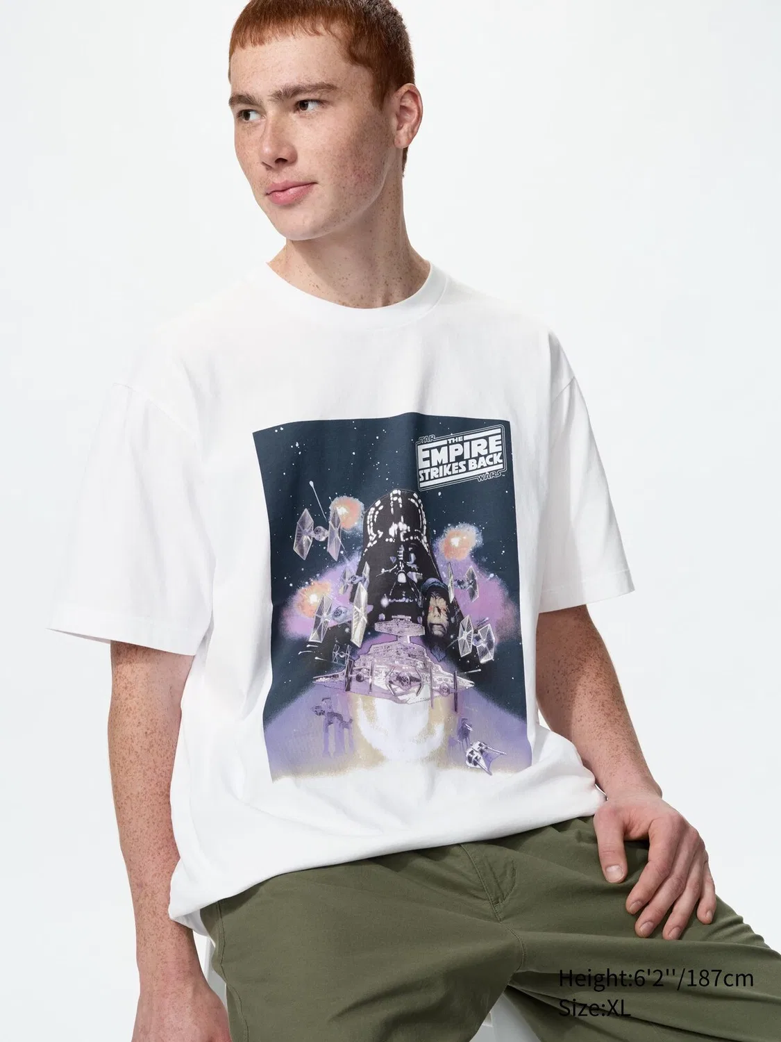Футболка Uniqlo UT, с принтом Star Wars, белая