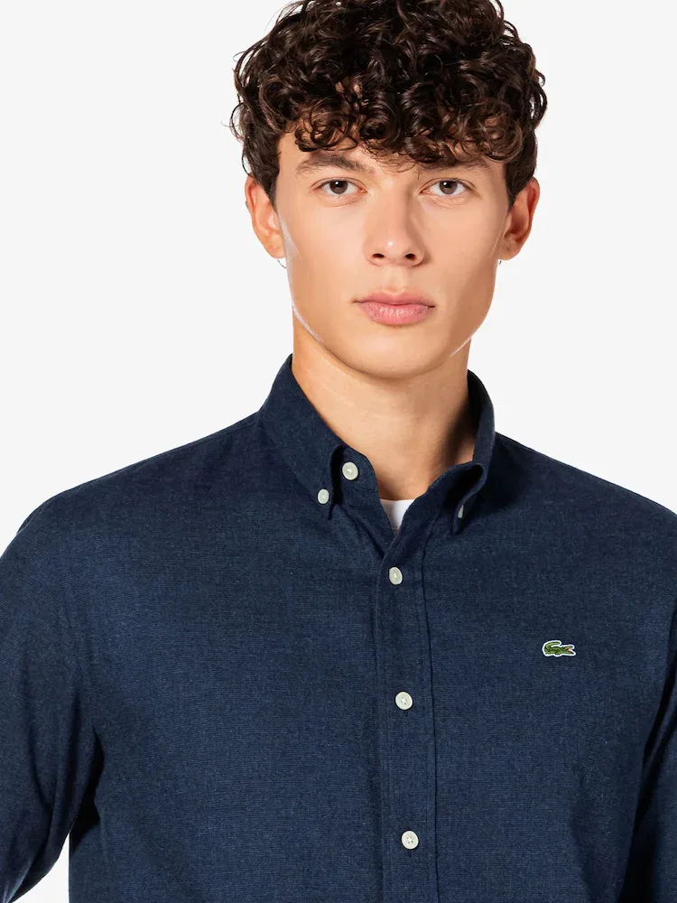 Рубашка с длинным рукавом фланелевая клетчатая LACOSTE — фото 2