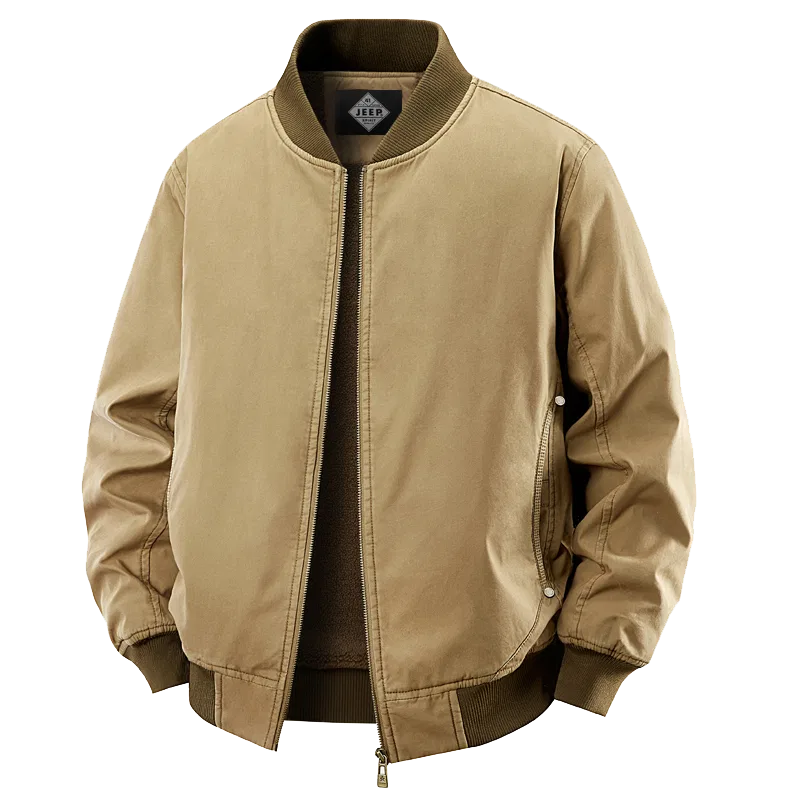 Детская куртка-бейсболка с воротником, модель Unisex Baseball Collar Moderate Workwear, JEEP SPIRIT, Black — фото 3