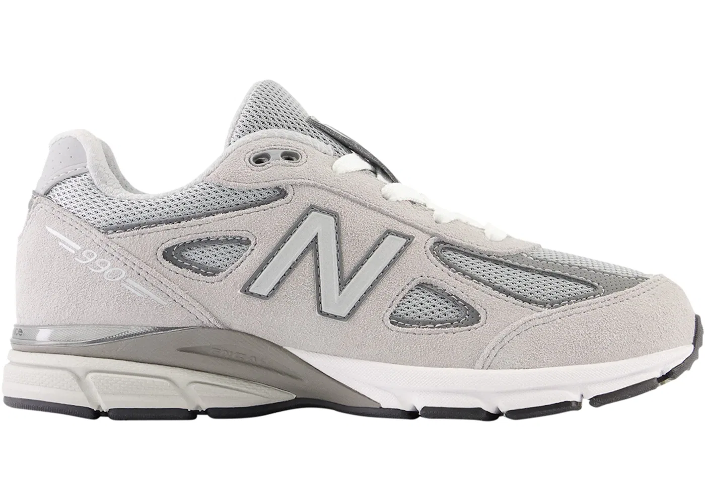 Детские кроссовки Lifestyle New Balance 990v4, Kool Gray/Silver Filigree