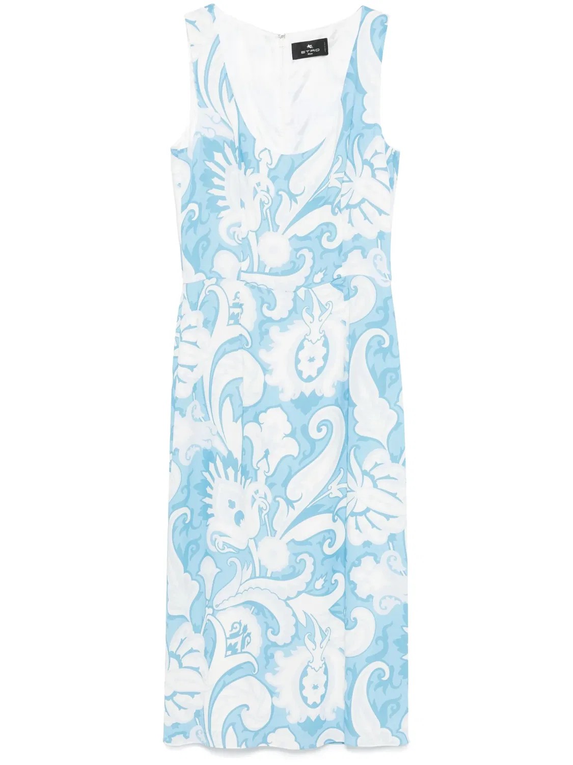 ETRO Платье из вискозы белого цвета