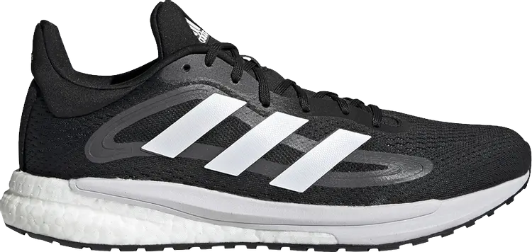 

Кроссовки Adidas SolarGlide 4 'Black White', черный